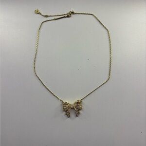 Kendra Scott Gold Bow Necklace